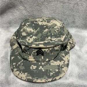 US Army Sergeant Pin Patrol Hat Cap SIZE 7‎ 1/8 Ripstop Digital Camo Military